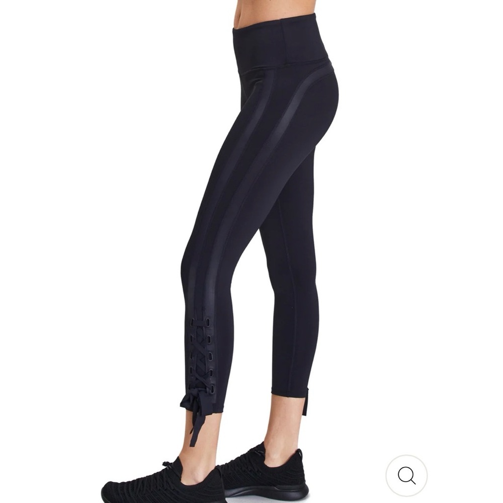 Urban Savage Black Tie-Hem Leggings